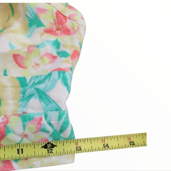 EC AMERICAN EAGLE OUTFITTERS SPAGHETTI STAP FLORAL CROP TOP SZ. S - Picture 5 of 5